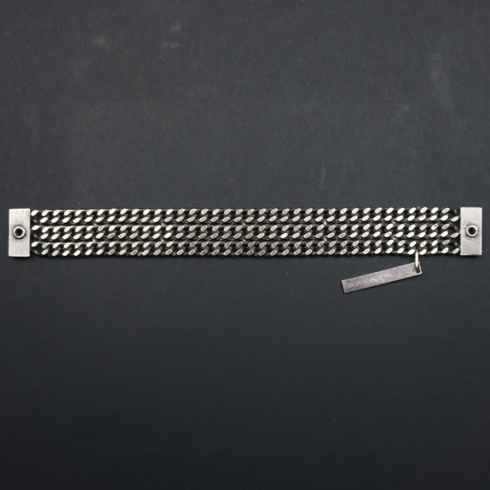 Dior × Hedi Slimane Dior Homme SS04 "Strip" Chain Bracelet Size ONE SIZE - 2 Thumbnail