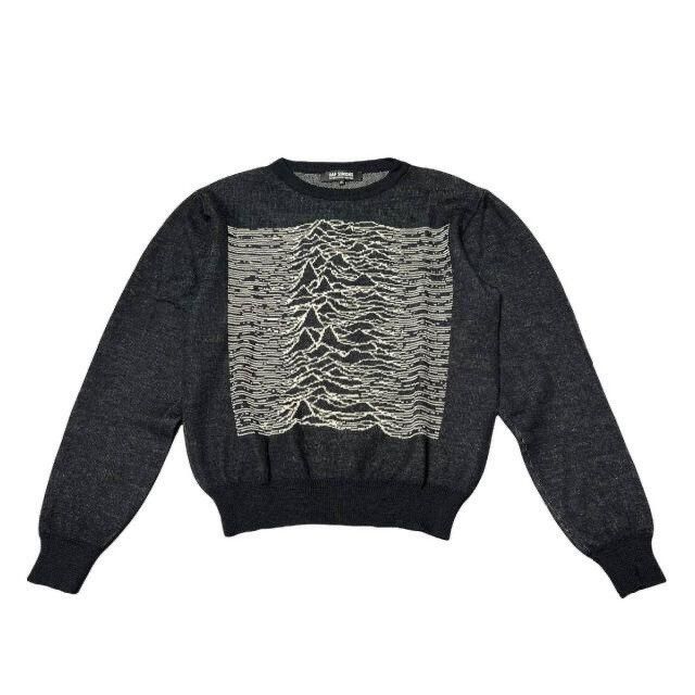 image of Raf Simons 2003Aw "closer" Graphic Sweater in Black, Men's (Size Small)