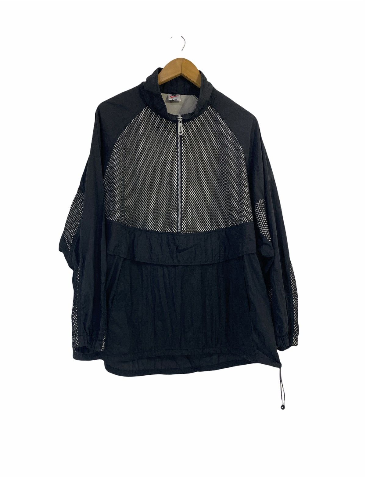 Nike × Vintage Vintage Nike Windbreaker Jacket Big Swoosh Design Size US L / EU 52-54 / 3 - 2 Thumbnail