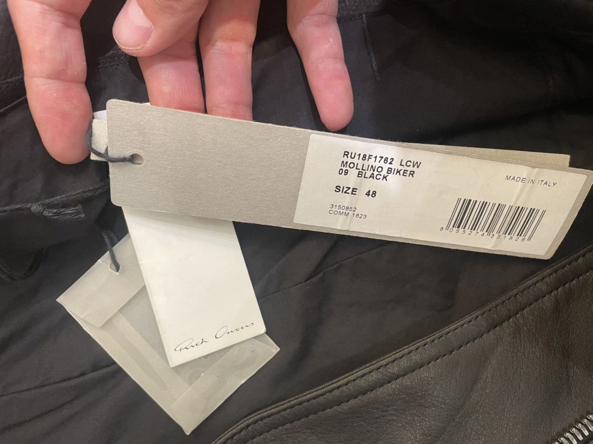 Rick Owens Rick Owens Mollino Biker Leather Jacket LCW Size US M / EU 48-50 / 2 - 4 Thumbnail