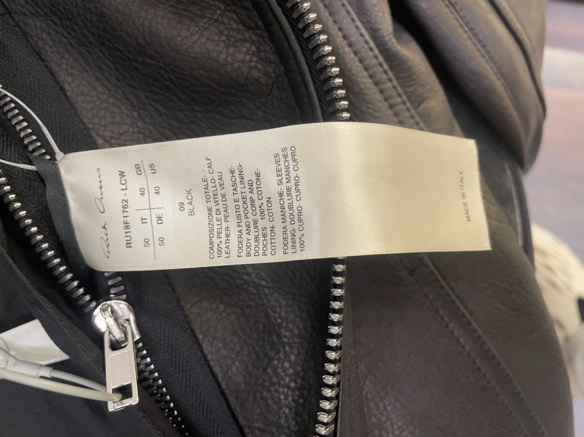 Rick Owens Rick Owens Mollino Biker Leather Jacket LCW Size US M / EU 48-50 / 2 - 3 Thumbnail