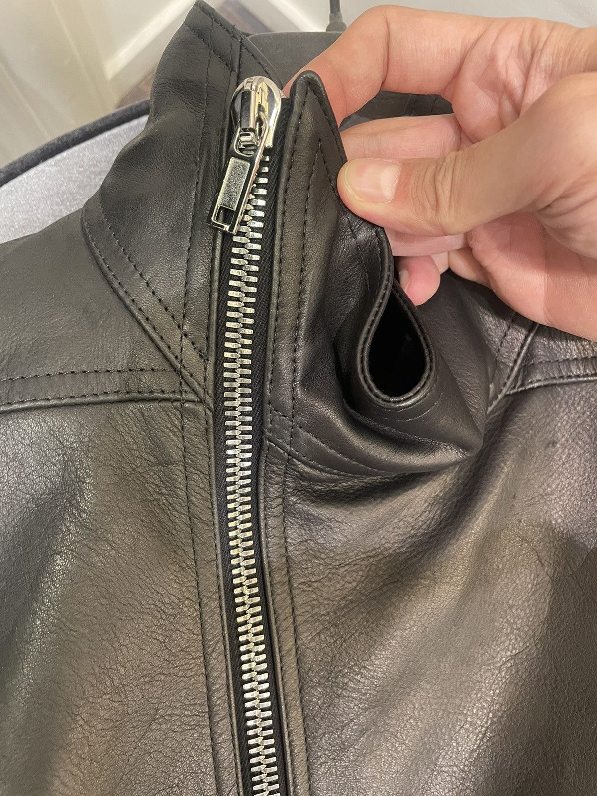 Rick Owens Rick Owens Mollino Biker Leather Jacket LCW Size US M / EU 48-50 / 2 - 2 Thumbnail