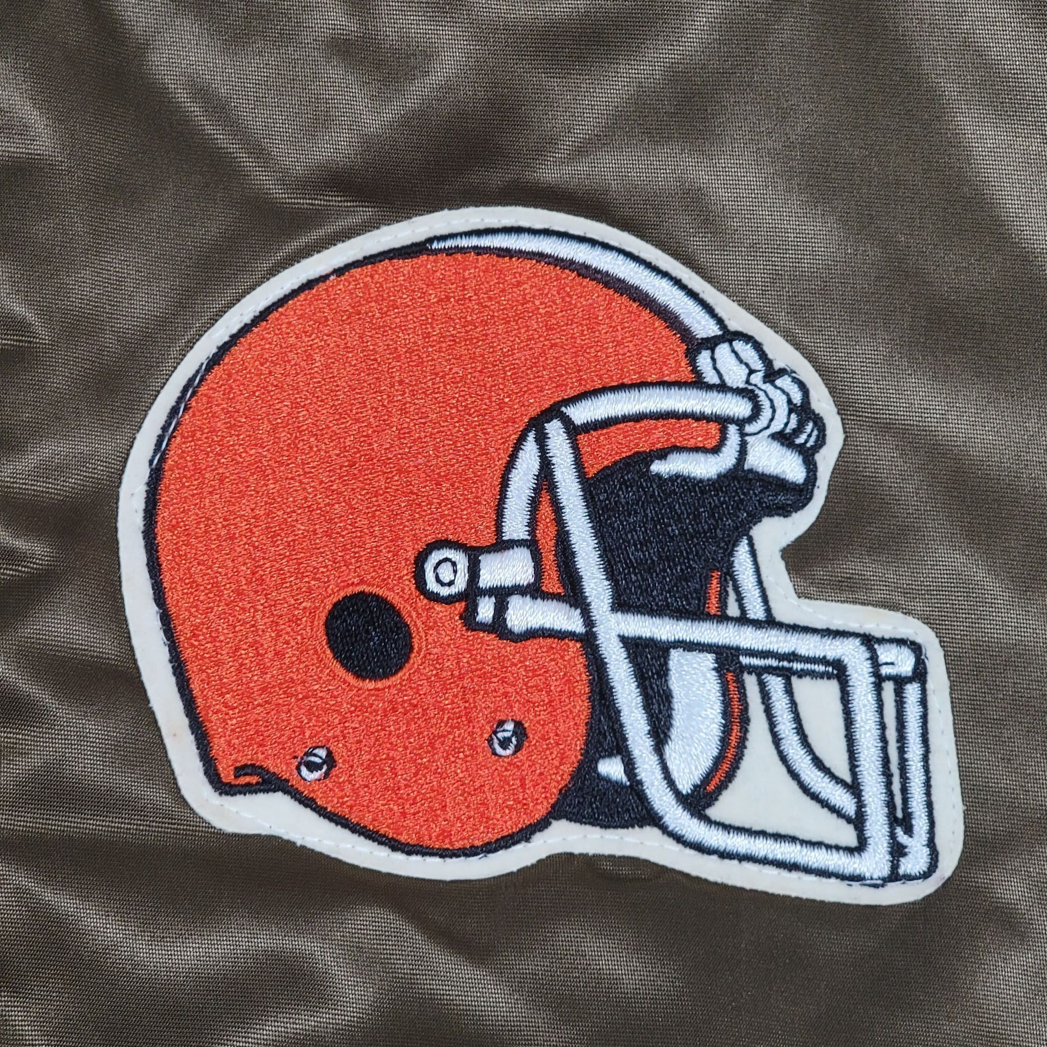 Chalk Line × Vintage Cleveland Browns Vintage 80s Chalk Line Satin Bomber Jacket Size US L / EU 52-54 / 3 - 4 Thumbnail