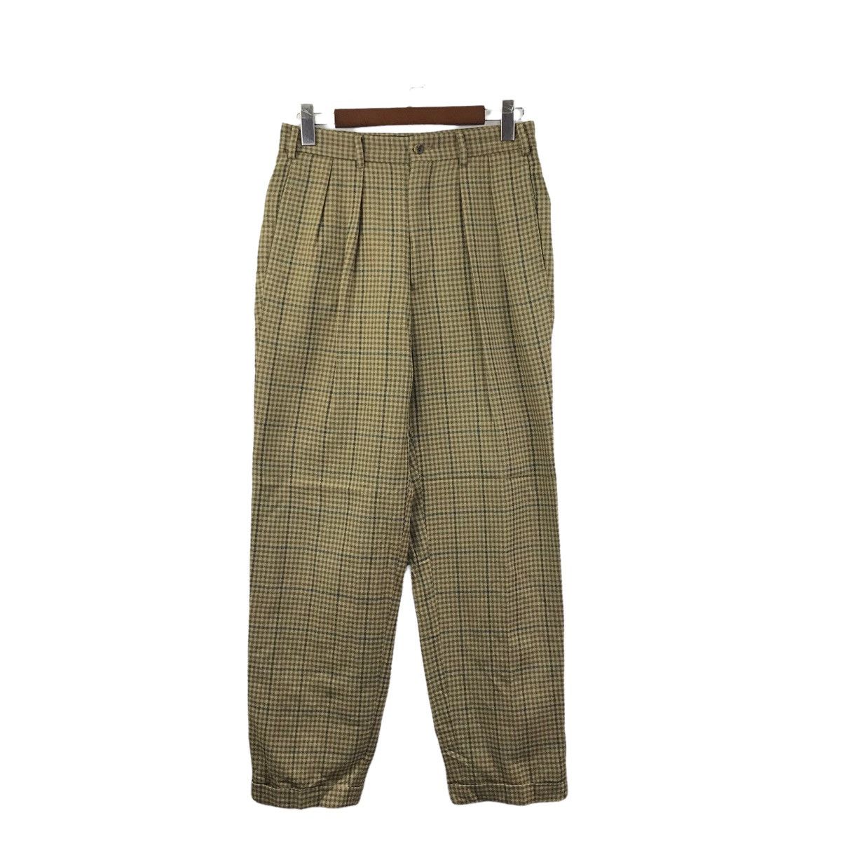 J.Crew J CREW Check Tartan Baggy Wool Trousers Pant Size US 29 - 1 Thumbnail