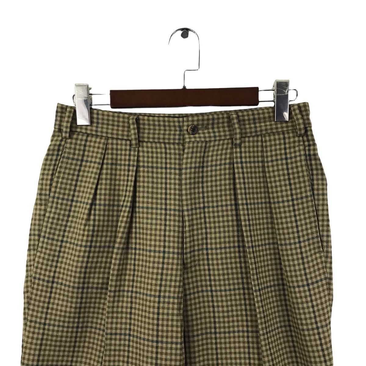 J.Crew J CREW Check Tartan Baggy Wool Trousers Pant Size US 29 - 2 Thumbnail
