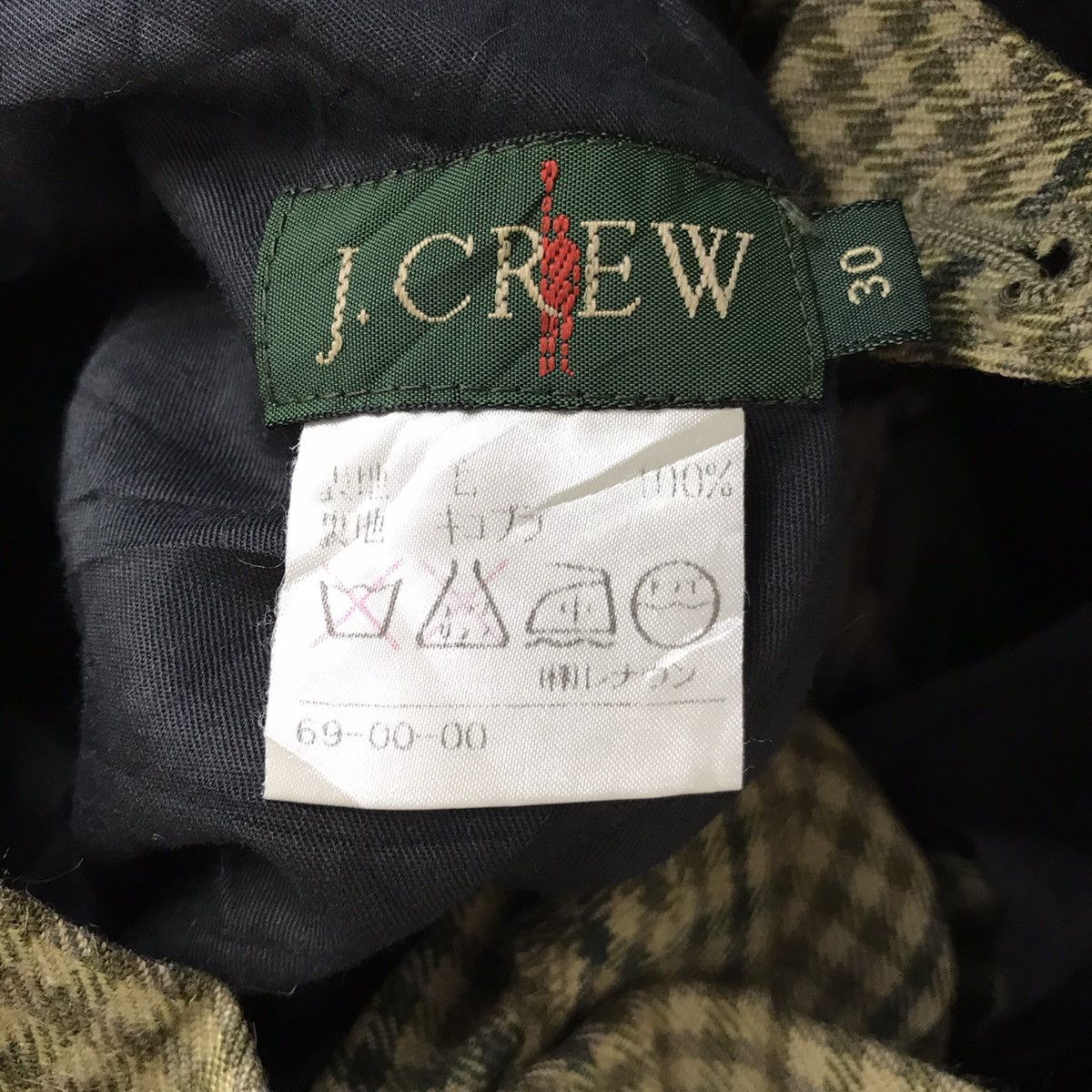J.Crew J CREW Check Tartan Baggy Wool Trousers Pant Size US 29 - 4 Thumbnail