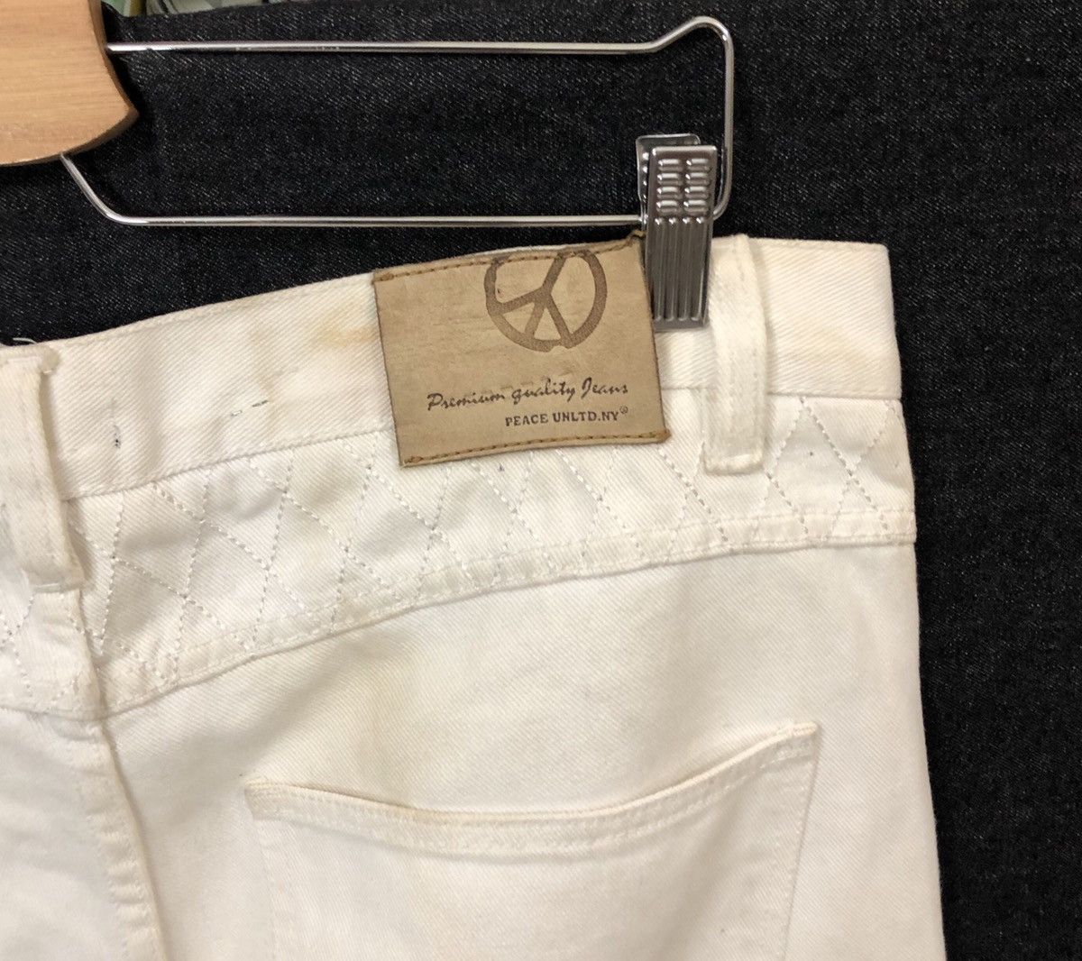 Other Distressed Denim Jeans Punk Cafe Racer Style Size US 37 - 9 Thumbnail