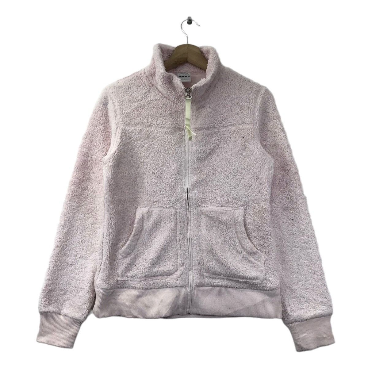 Adidas ADIDAS Soft Pink Sherpa Fleece Sweater Size US L / EU 52-54 / 3 - 1 Thumbnail
