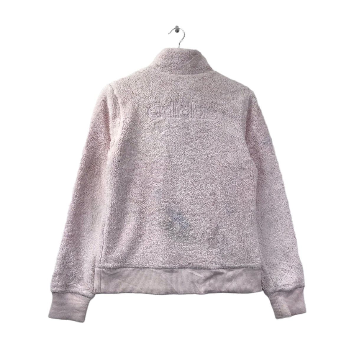 Adidas ADIDAS Soft Pink Sherpa Fleece Sweater Size US L / EU 52-54 / 3 - 6 Thumbnail