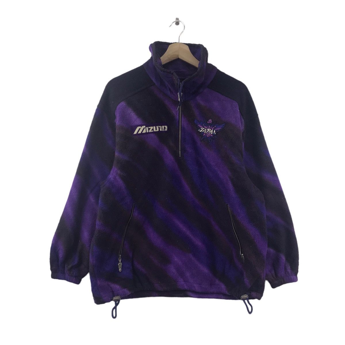 Mizuno Vintage MIZUNO JAPAN Fleece Ski Purple Bomber Jacket Size US S / EU 44-46 / 1 - 1 Thumbnail