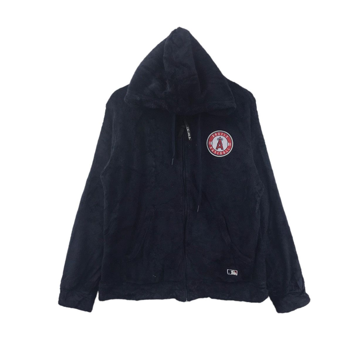 Vintage Vintage ANGELS 1961 BASEBALL Fleece Sherpa Navy Hoodie Size US L / EU 52-54 / 3 - 1 Thumbnail