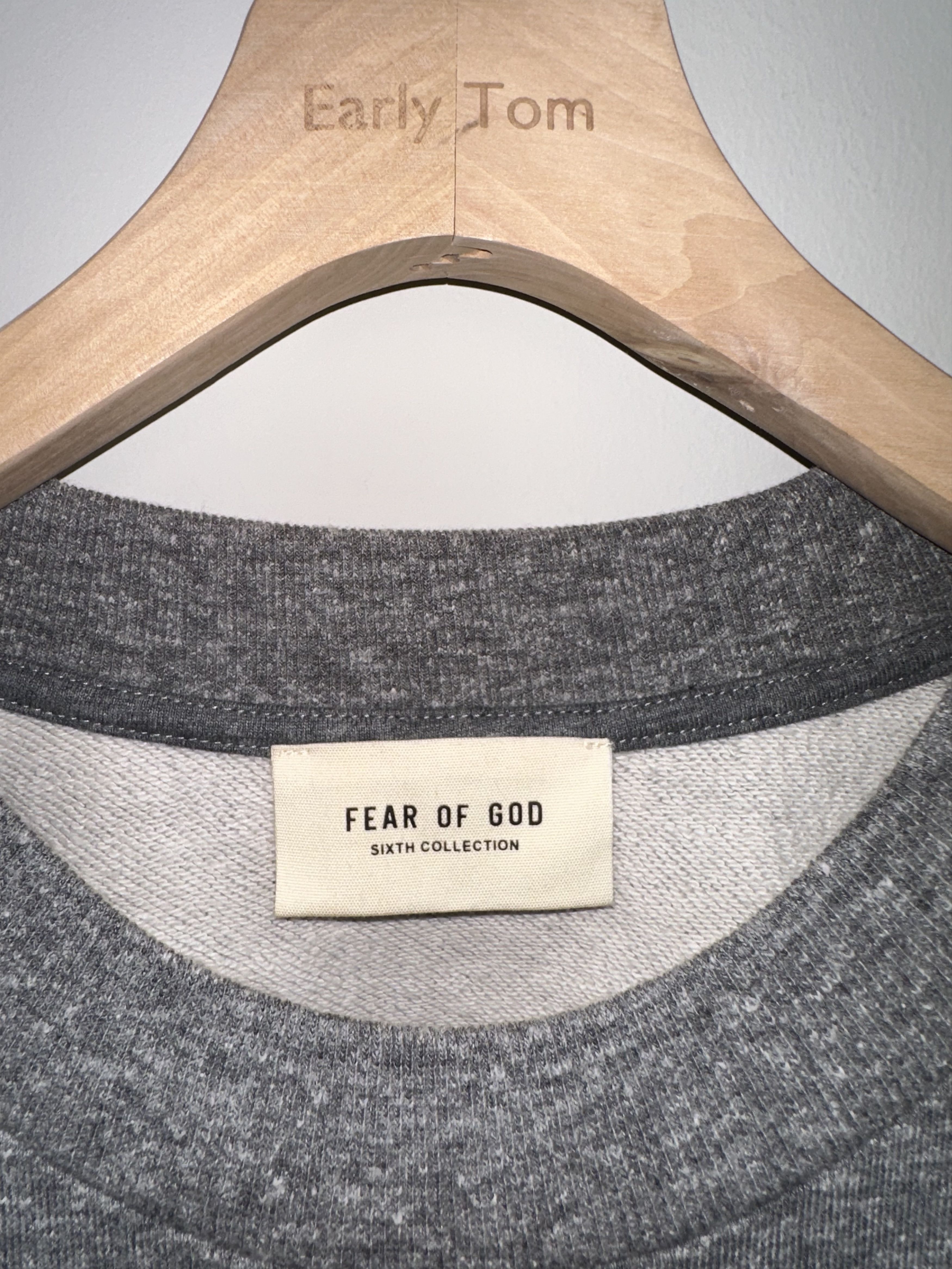 Fear of God Fear of God Sixth Collection Logo Crewneck Sweatshirt Size M Size US M / EU 48-50 / 2 - 3 Thumbnail
