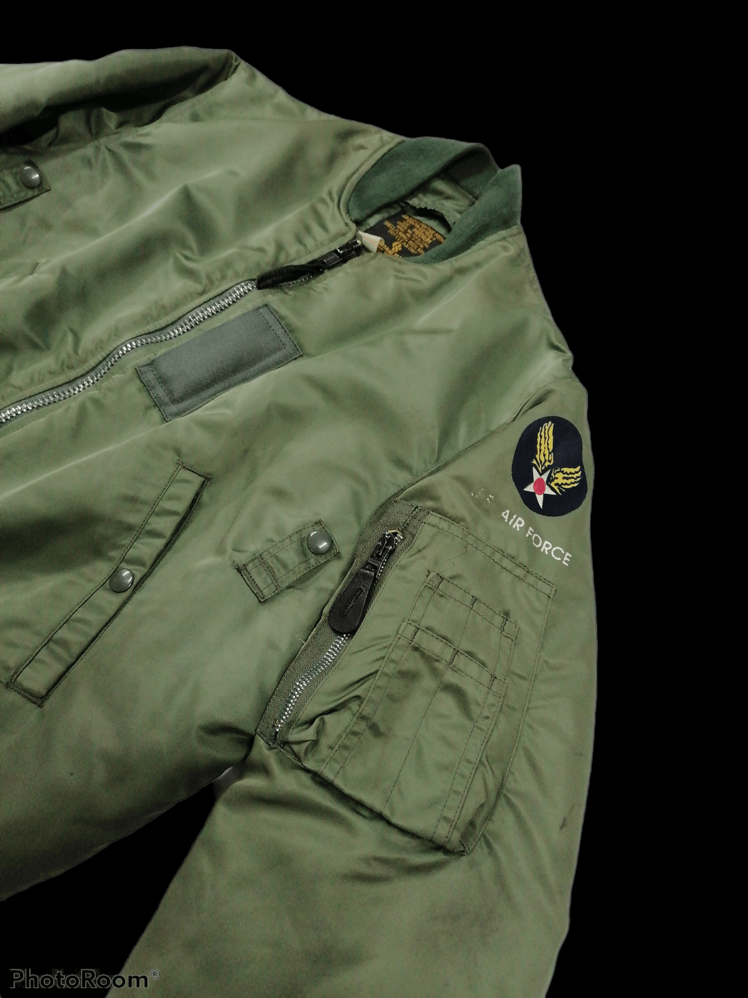 Buzz Rickson's Vintage Army Green Us Air Force MA-1 Bomber Jackets Size US M / EU 48-50 / 2 - 2 Thumbnail
