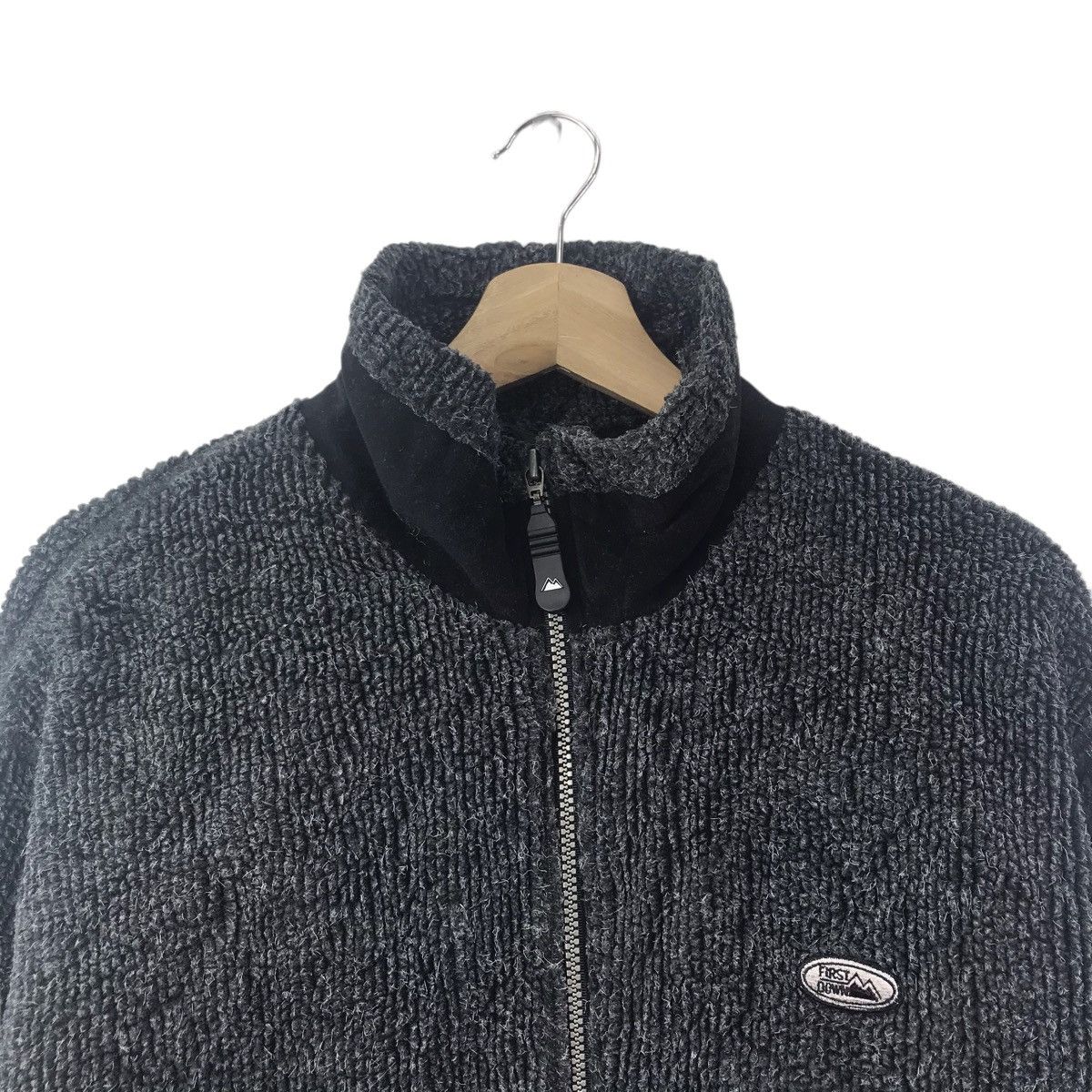 Vintage FIRST DOWN USA Fleece Grey Sherpa Bomber Jacket Size US L / EU 52-54 / 3 - 2 Thumbnail