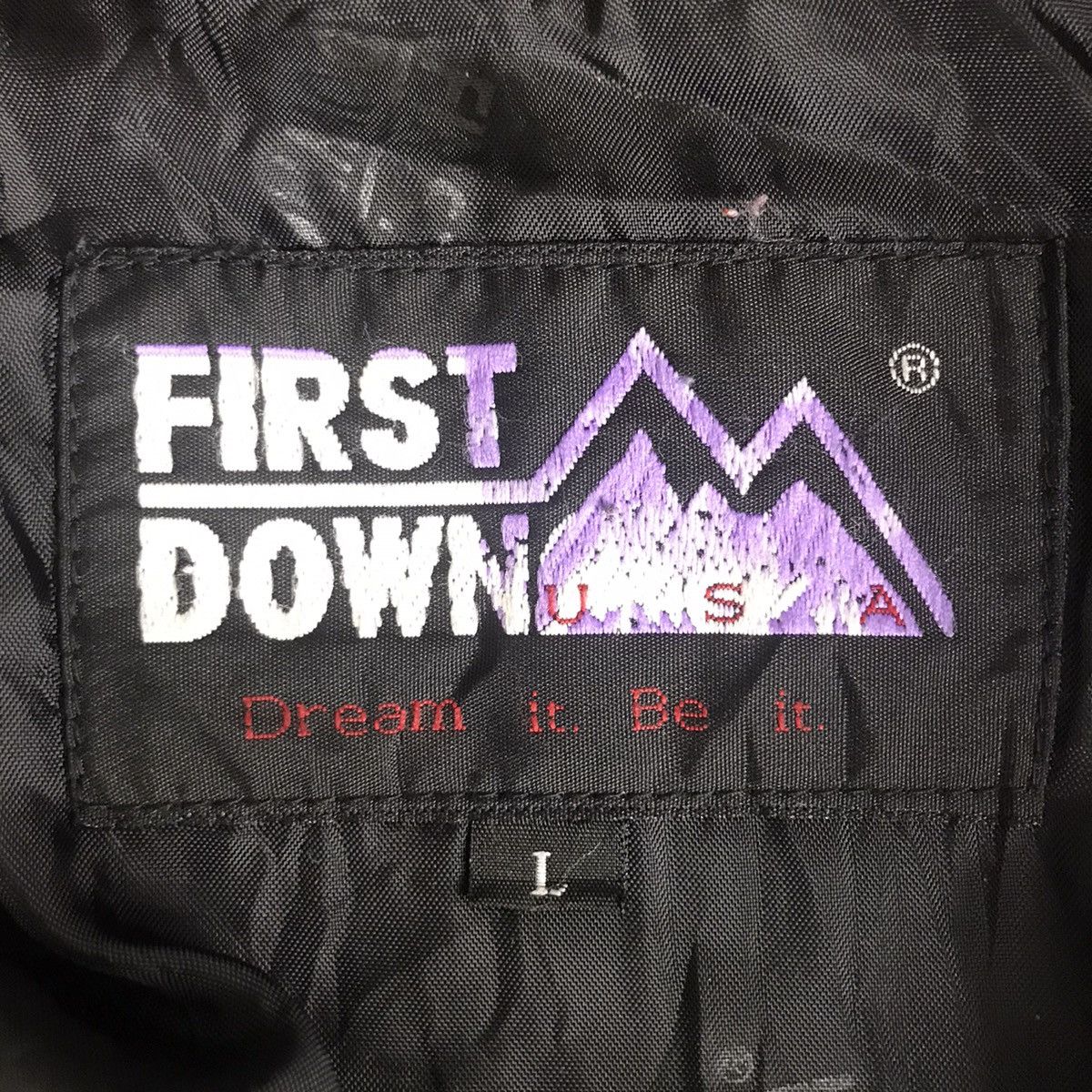 Vintage FIRST DOWN USA Fleece Grey Sherpa Bomber Jacket Size US L / EU 52-54 / 3 - 6 Thumbnail
