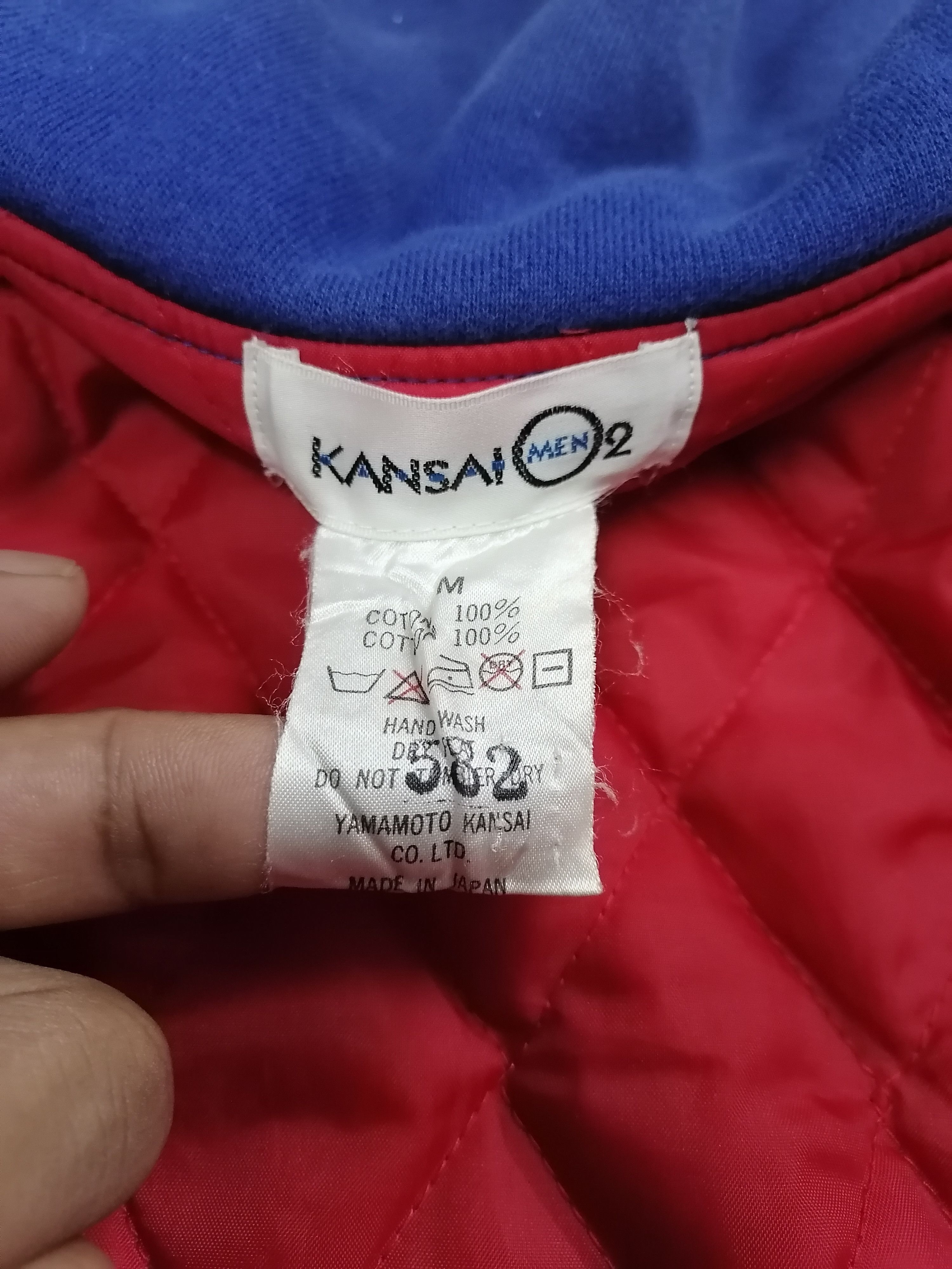 Kansai Yamamoto Rare🔥Vintage Riding-Team Kansai Men O2 Bomber Jackets⚡⚡⚡ Size US M / EU 48-50 / 2 - 6 Thumbnail