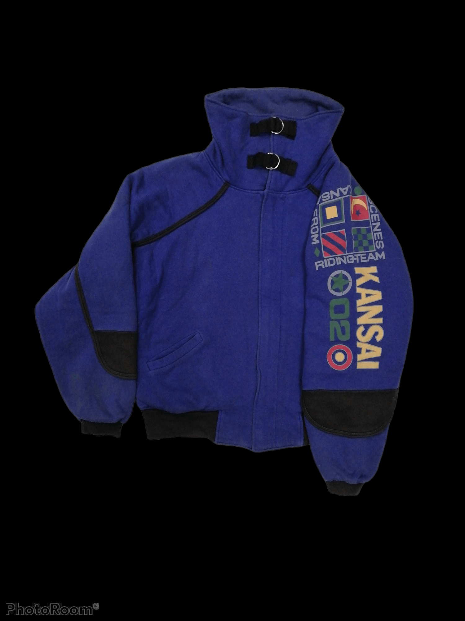 Kansai Yamamoto Rare🔥Vintage Riding-Team Kansai Men O2 Bomber Jackets⚡⚡⚡ Size US M / EU 48-50 / 2 - 1 Thumbnail