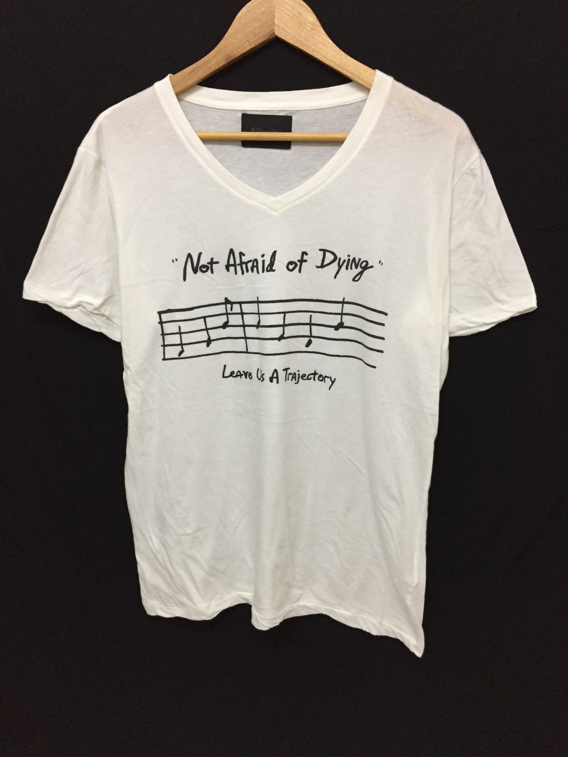 image of Lounge Lizard Poem Not Afraid Of Dying ,leave Us A Trajectory in White, Men's (Size Medium)