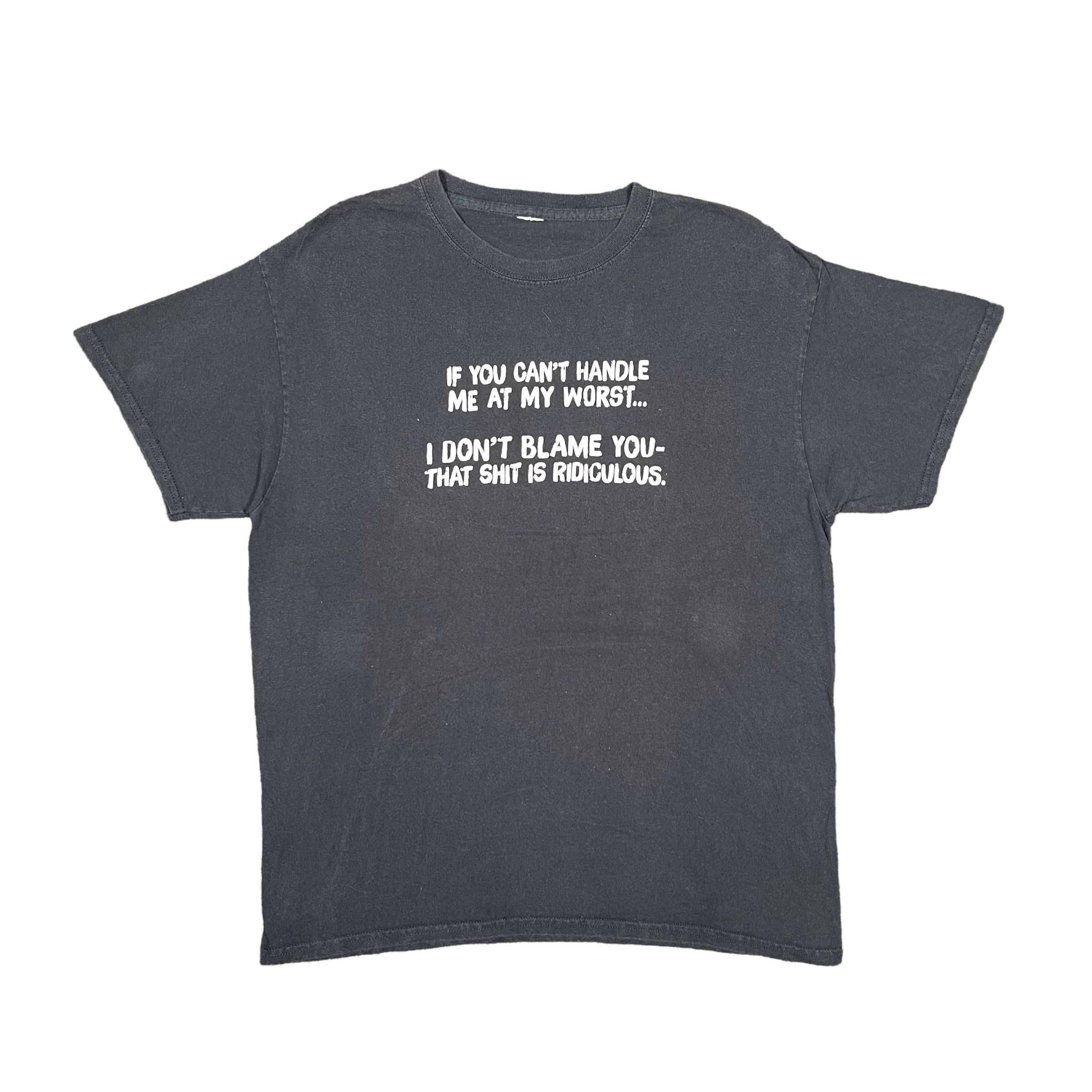 Vintage Vintage 'That Shit Is Ridiculous' Quote T Shirt Size US L / EU 52-54 / 3 - 2 Thumbnail