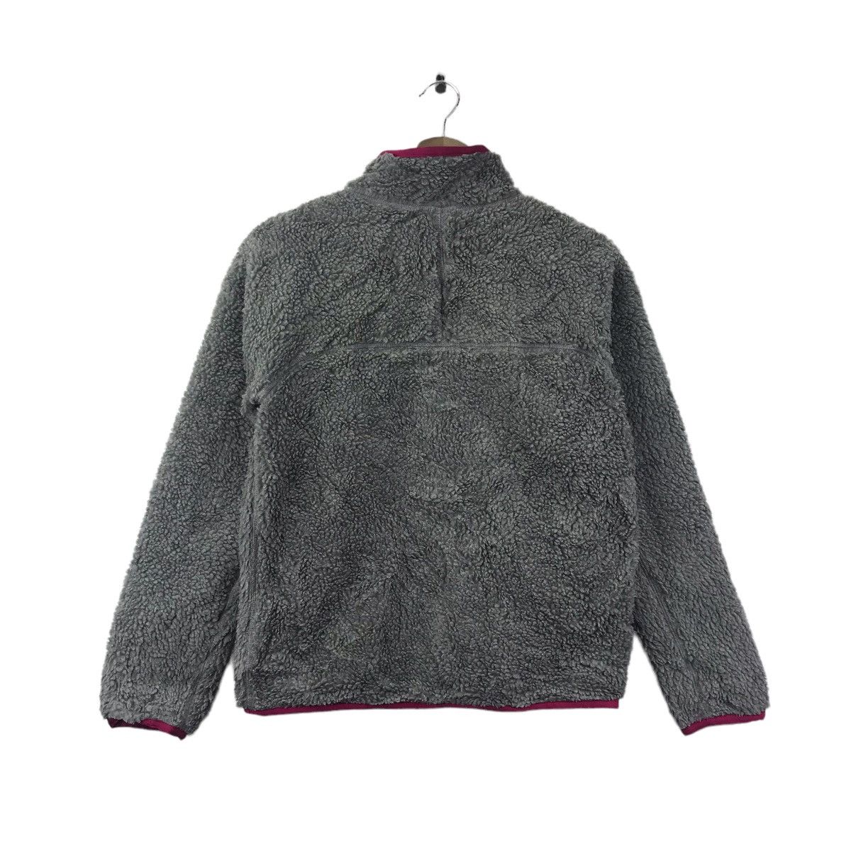 Japanese Brand X-GIRL SKATE Skateboard Brand Grey Sherpa FleeceBomberJacket Size XS / US 0-2 / IT 36-38 - 9 Thumbnail