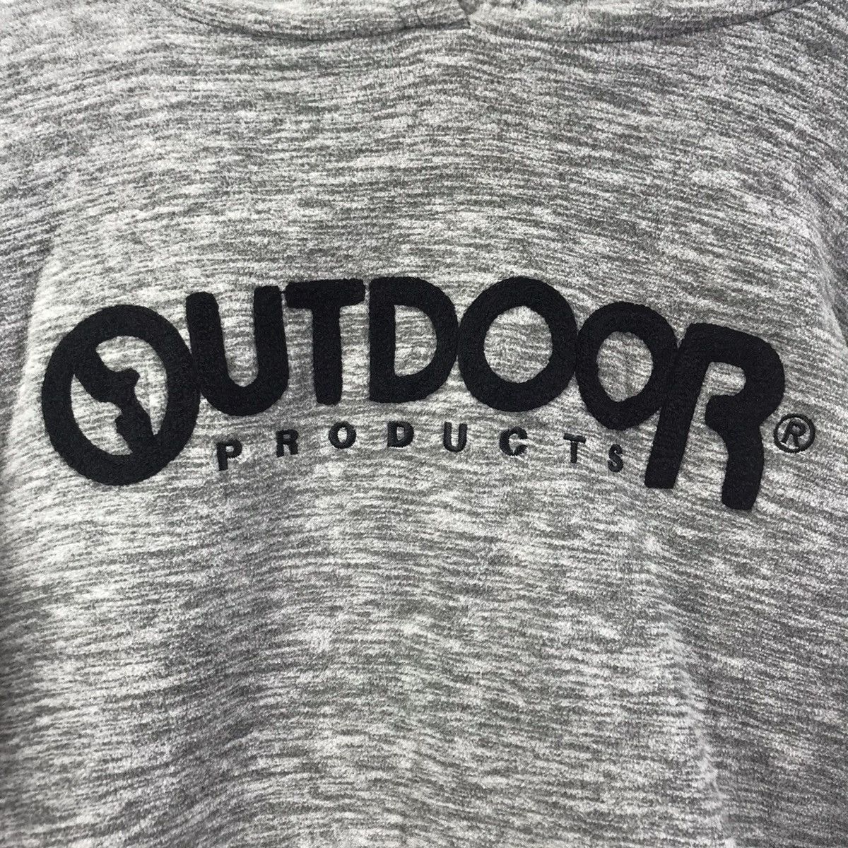 Vintage Vintage 90s OUTDOOR PRODUCT Big Logo Fleece Grey Hoodie Size US L / EU 52-54 / 3 - 3 Thumbnail
