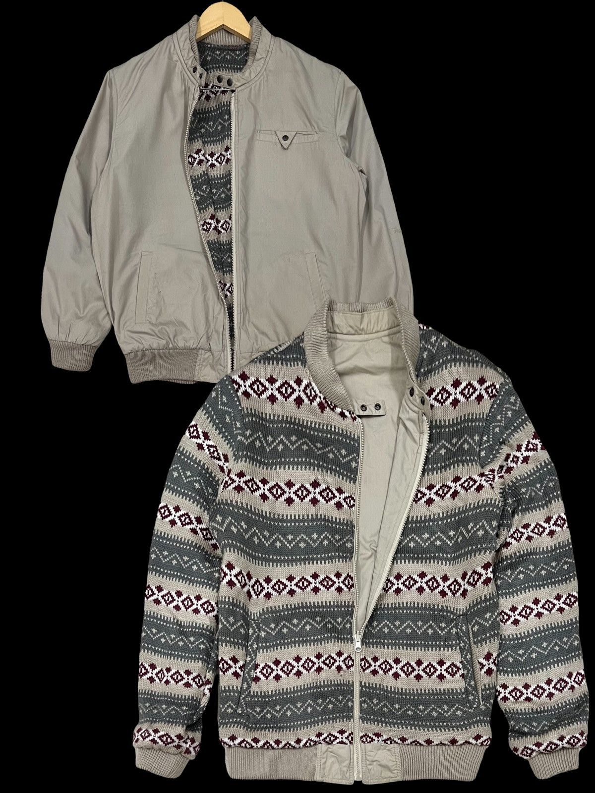 image of Archival Clothing x Navajo Vintage Reversible Navajo Ll Bean Jacket in Mix Colours (Size Medium)