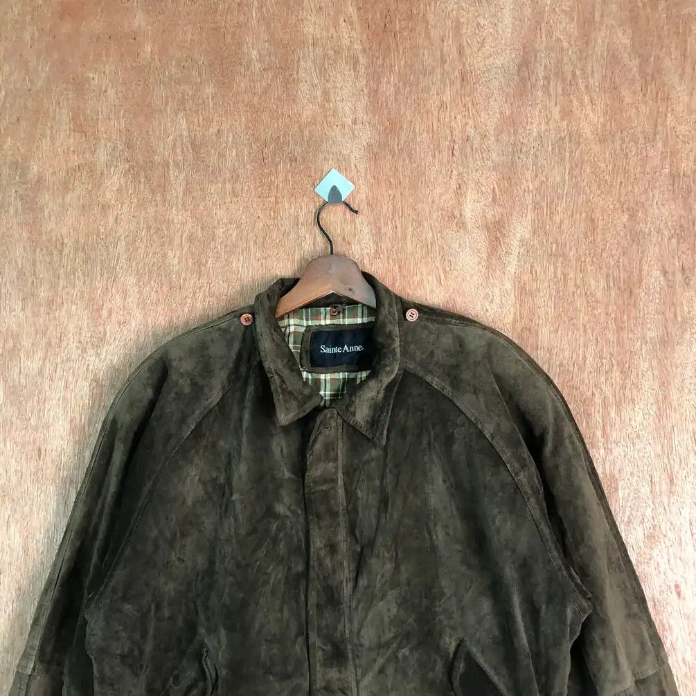 Japanese Brand × Vintage Vintage Guine Leather Sainte Anne Dark Brown #402 Size US XL / EU 56 / 4 - 2 Thumbnail