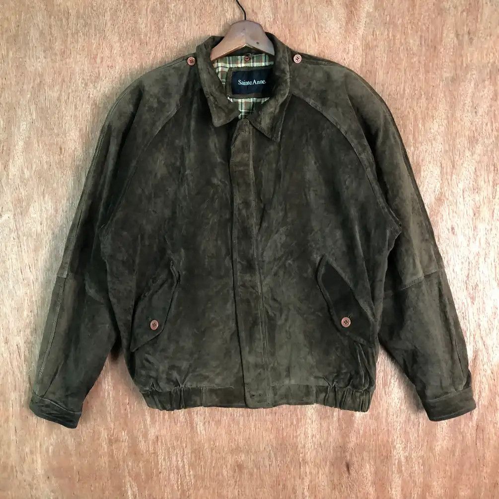 Japanese Brand × Vintage Vintage Guine Leather Sainte Anne Dark Brown #402 Size US XL / EU 56 / 4 - 3 Thumbnail