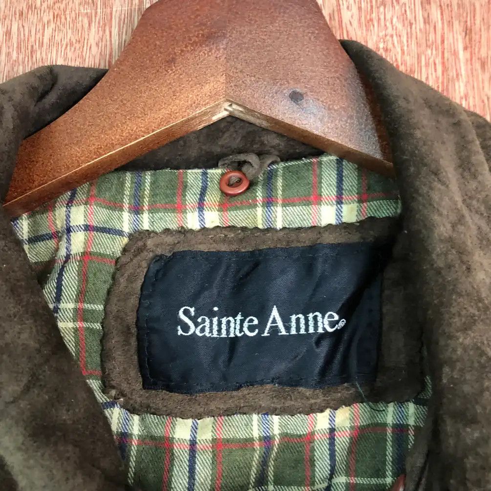 Japanese Brand × Vintage Vintage Guine Leather Sainte Anne Dark Brown #402 Size US XL / EU 56 / 4 - 4 Thumbnail