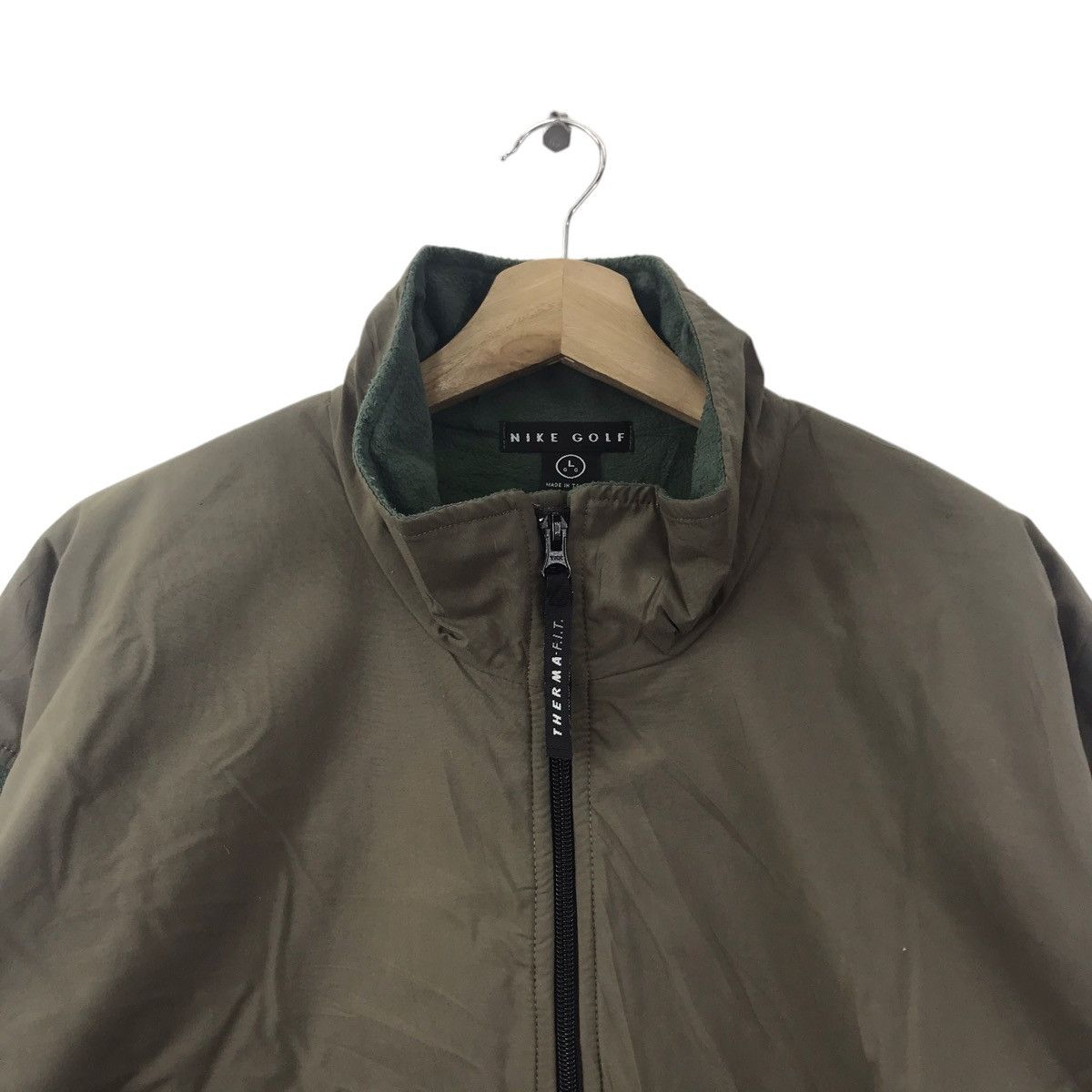 Nike NIKE GOLF SWOOSH Therma Fit Fleece Green Sport Jacket Size US L / EU 52-54 / 3 - 2 Thumbnail