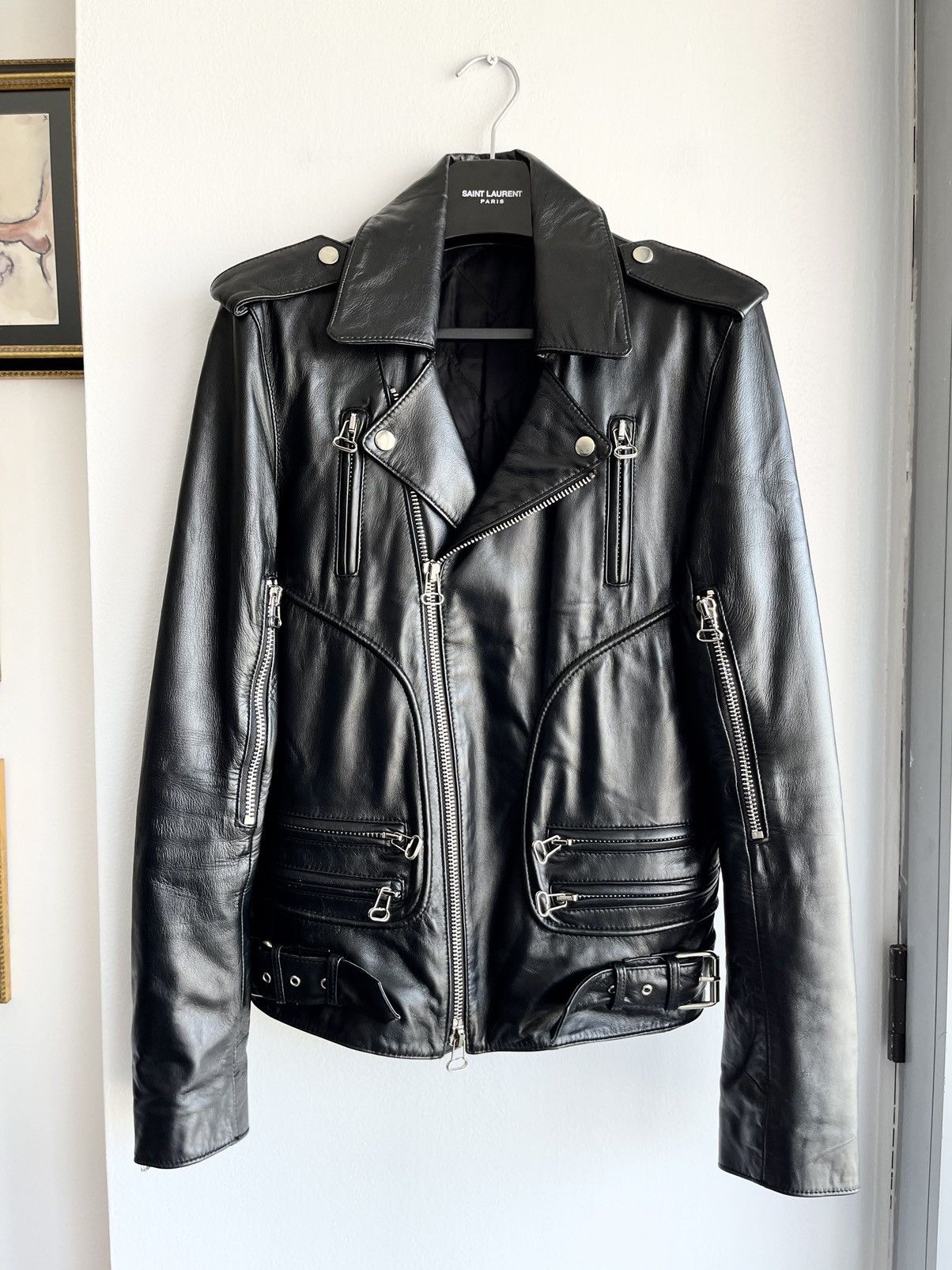 Balmain Balmain FW10 Decarnin Leather Perfecto Moto Biker Jacket | Grailed