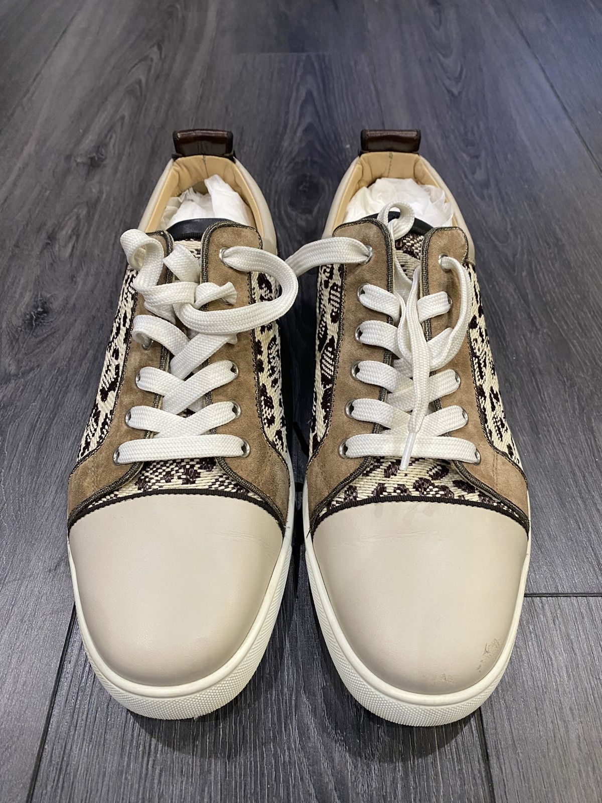 Christian Louboutin Christian Louboutin Cheetah Print Low Top Sneaker Size 44 Size US 11 / EU 44 - 1 Thumbnail