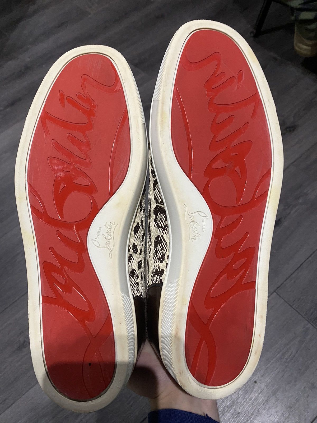Christian Louboutin Christian Louboutin Cheetah Print Low Top Sneaker Size 44 Size US 11 / EU 44 - 6 Thumbnail