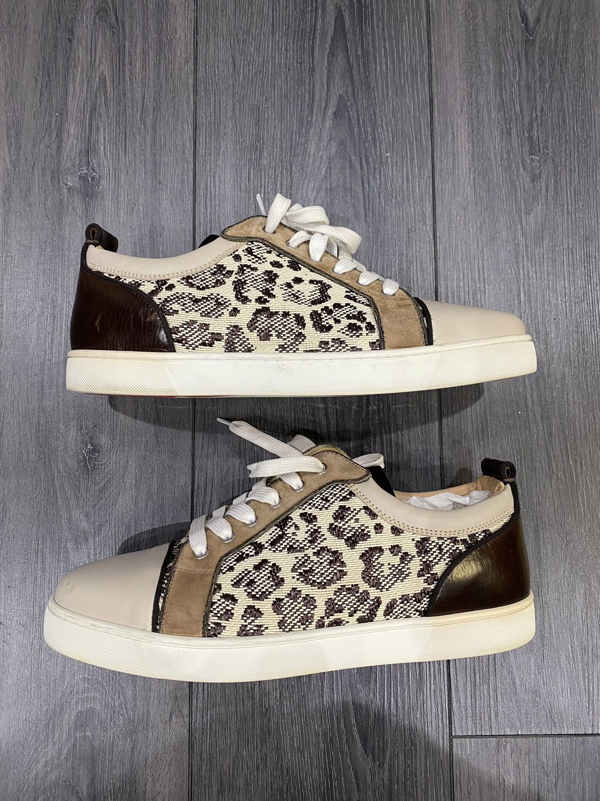 Christian Louboutin Christian Louboutin Cheetah Print Low Top Sneaker Size 44 Size US 11 / EU 44 - 2 Thumbnail