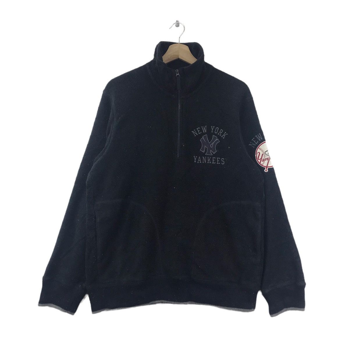 Vintage Vintage 90s NEW YORK YANKEERS Mlb Fleece Sweatshirt Size US XL / EU 56 / 4 - 3 Thumbnail