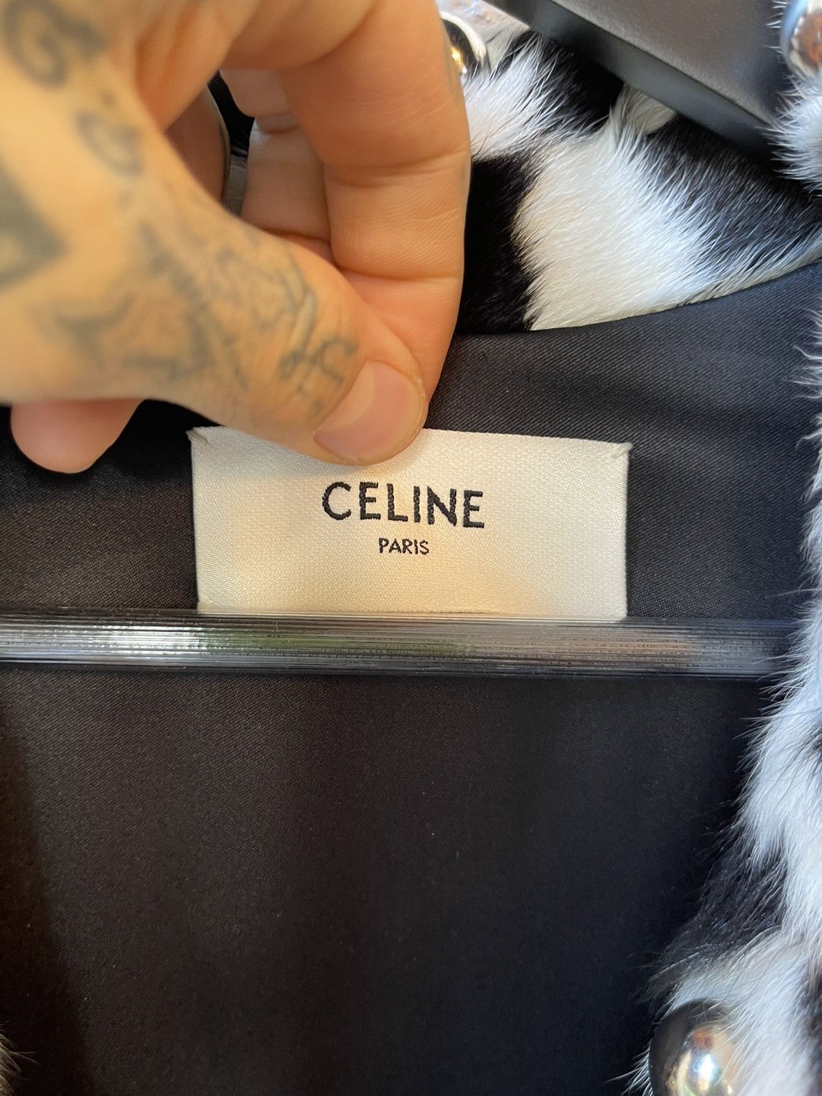 Celine Celine SS19 1/5 Runway MINK Checkered Damier Fur Stud Jacket Size US M / EU 48-50 / 2 - 4 Thumbnail