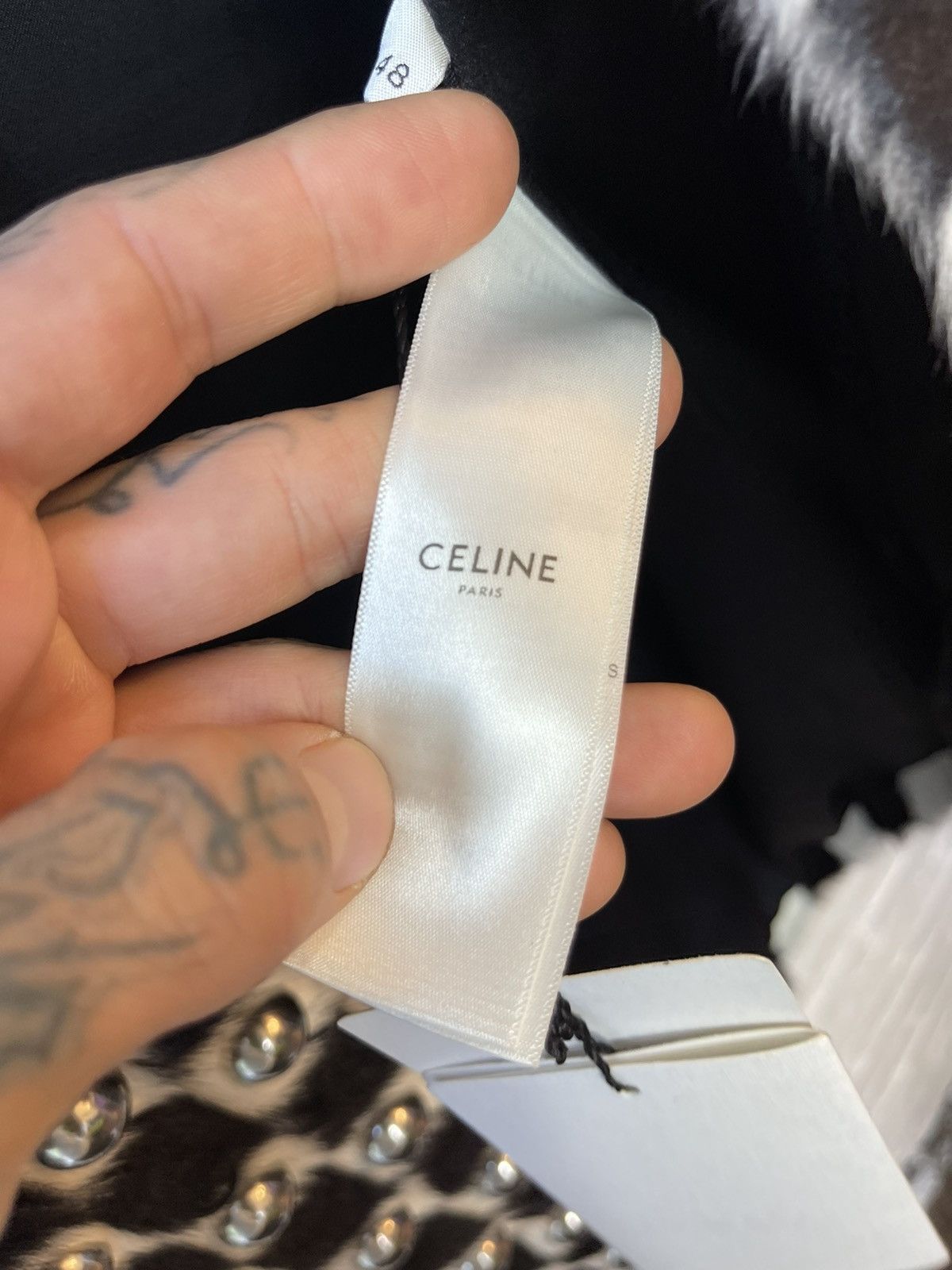 Celine Celine SS19 1/5 Runway MINK Checkered Damier Fur Stud Jacket Size US M / EU 48-50 / 2 - 13 Thumbnail