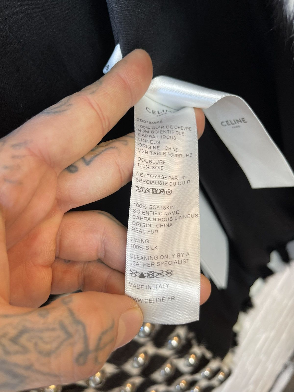 Celine Celine SS19 1/5 Runway MINK Checkered Damier Fur Stud Jacket Size US M / EU 48-50 / 2 - 14 Thumbnail
