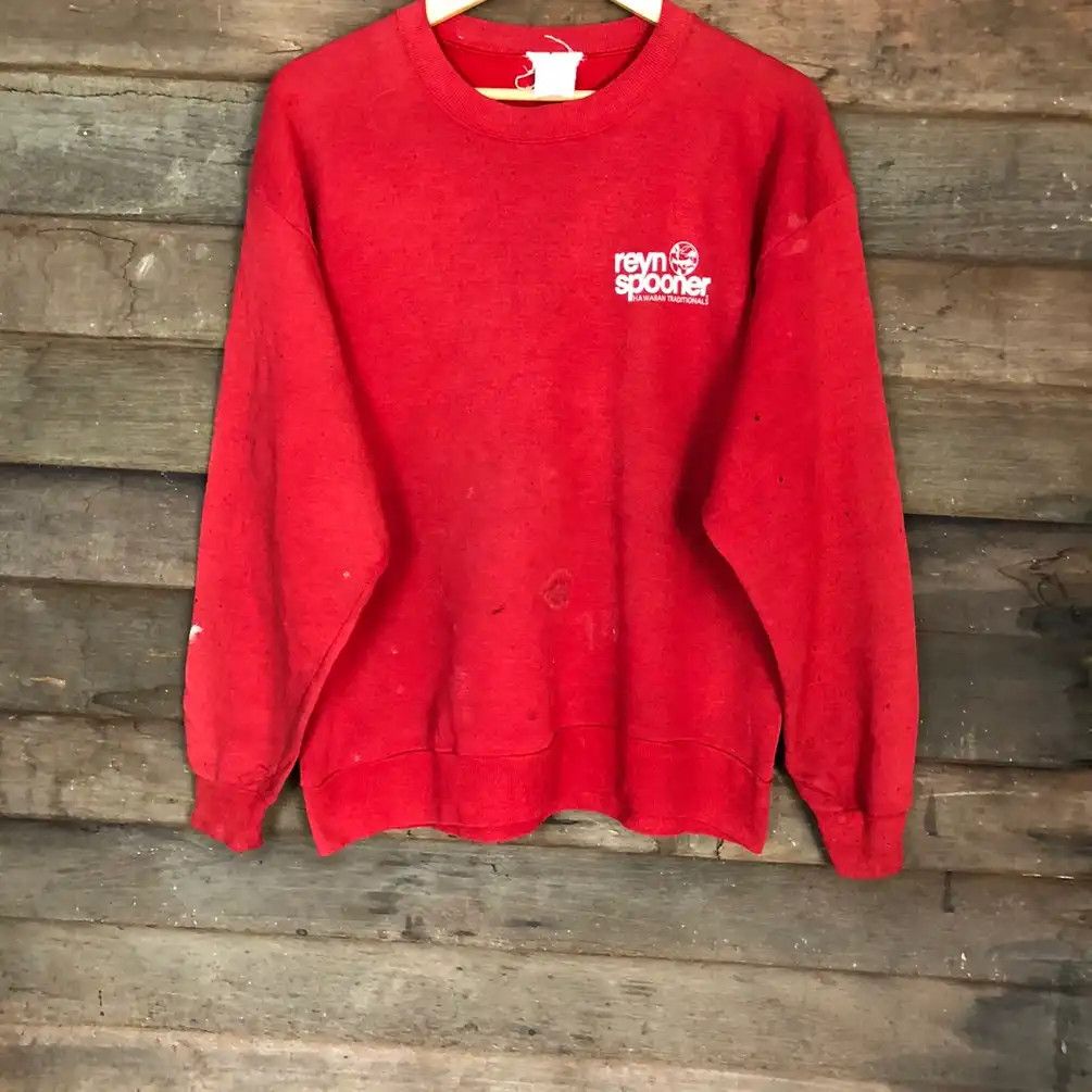 Reyn Spooner × Vintage Vintage Reyn Spooner Hawaiian Traditional Sweatshirts #568 Size US L / EU 52-54 / 3 - 11 Thumbnail