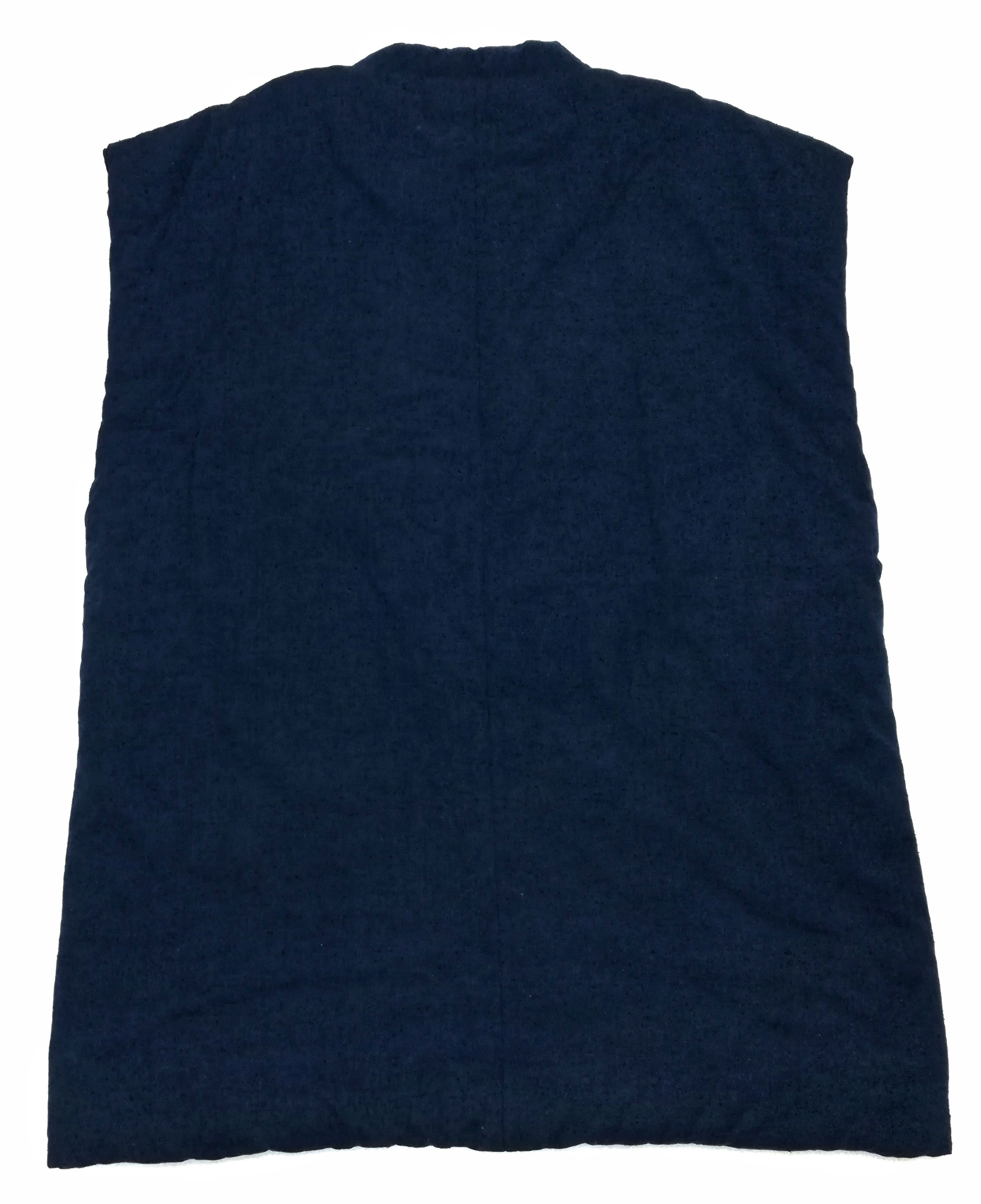 Art Comes First × Japanese Brand 🔥Blue Stripes Sanjuro Hanten Kimono Vest Noragi Style🔥 Size US L / EU 52-54 / 3 - 10 Thumbnail