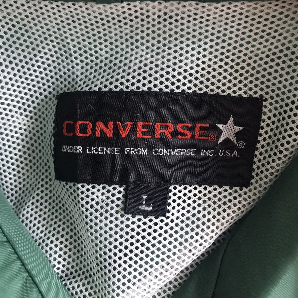 Converse CONVERSE Green Windbreaker Coach Jacket Varsity Size US L / EU 52-54 / 3 - 4 Thumbnail