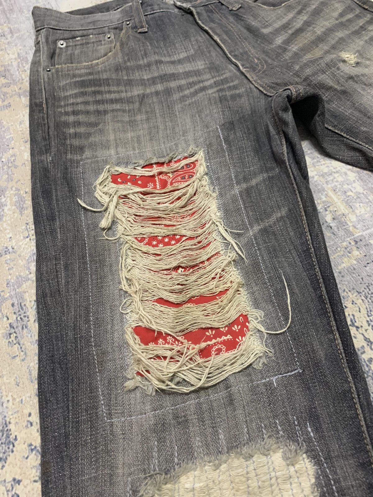 Japanese Brand Japanese Brand Distressed Denim Kapital Style Jean 31x33 Size US 31 - 6 Thumbnail