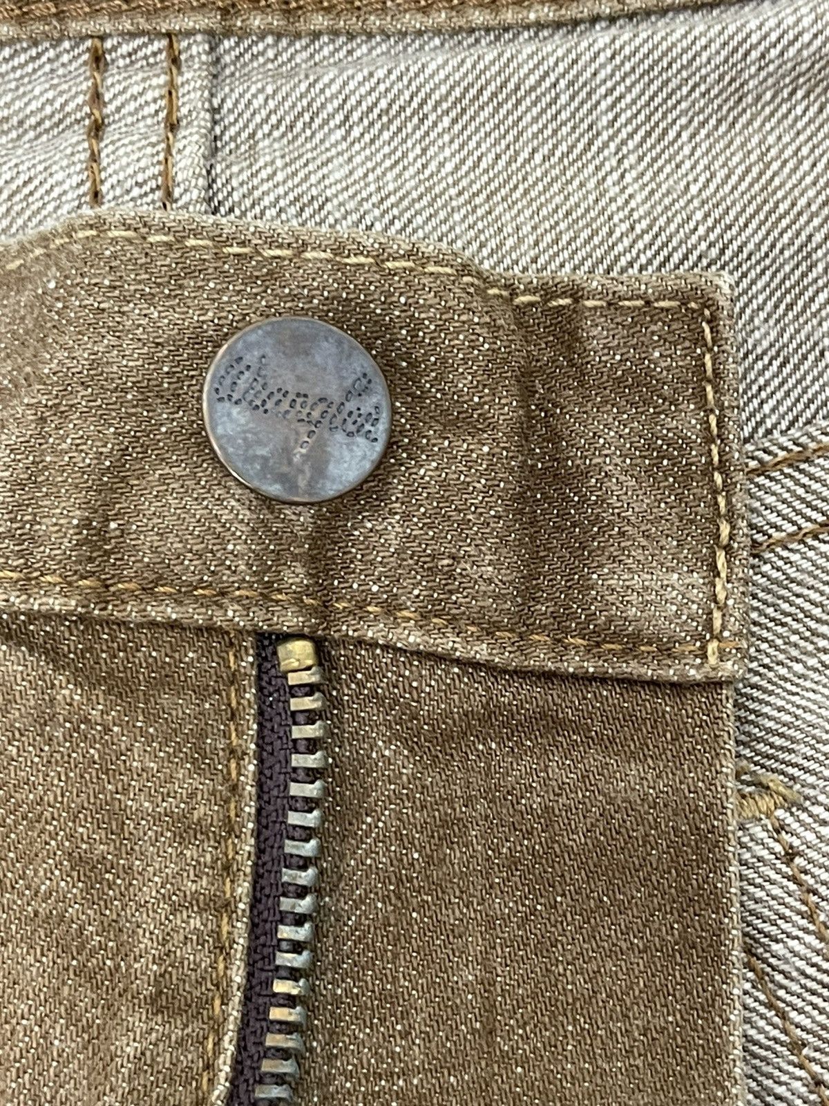 Japanese Brand Flare Jeans Wrangler Boot Cut Clawmark Denim 2🟦8 Size US 33 - 20 Thumbnail