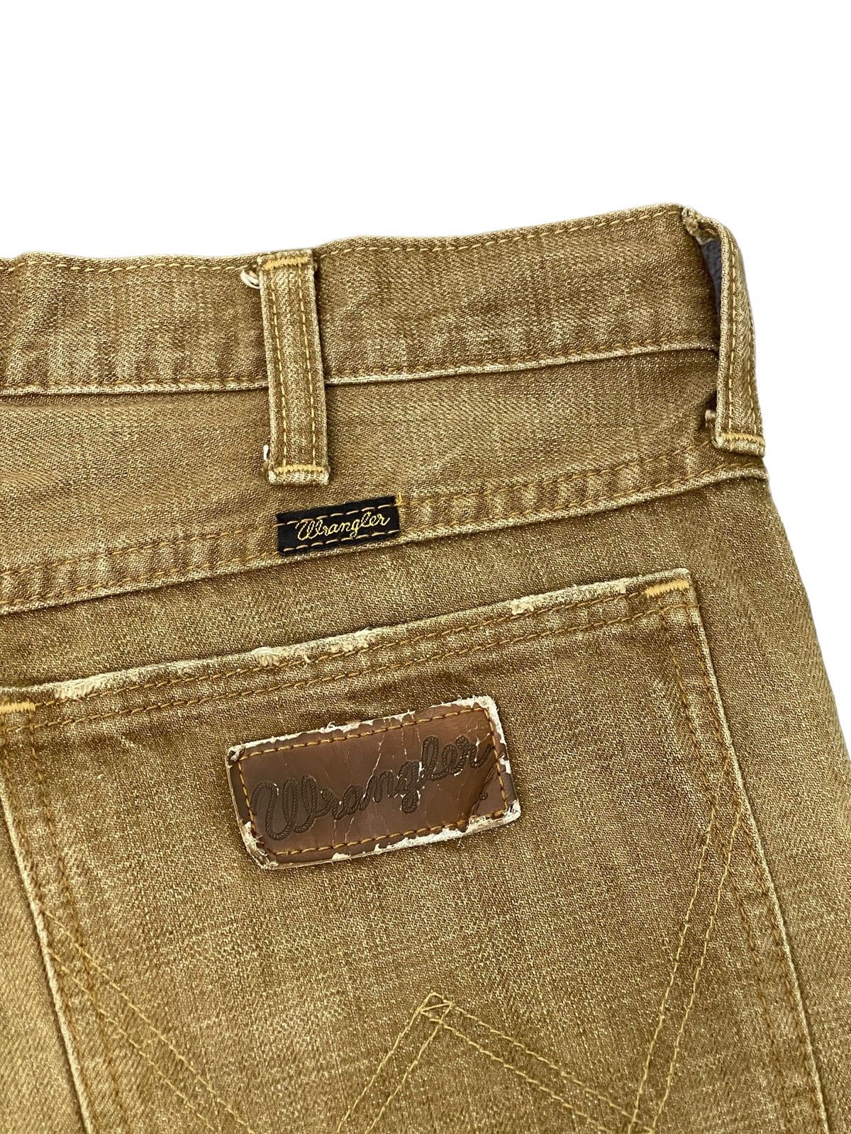 Japanese Brand Flare Jeans Wrangler Boot Cut Clawmark Denim 2🟦8 Size US 33 - 19 Thumbnail