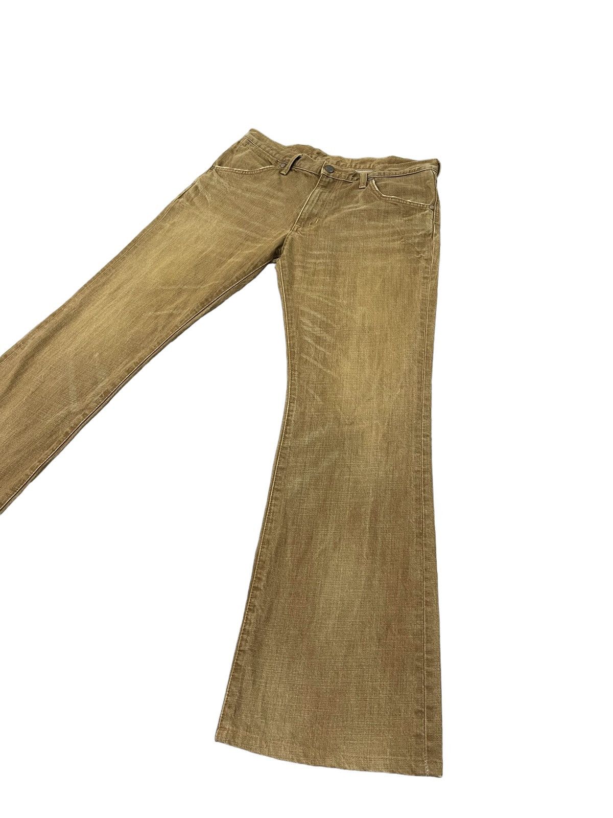 Japanese Brand Flare Jeans Wrangler Boot Cut Clawmark Denim 2🟦8 Size US 33 - 3 Thumbnail
