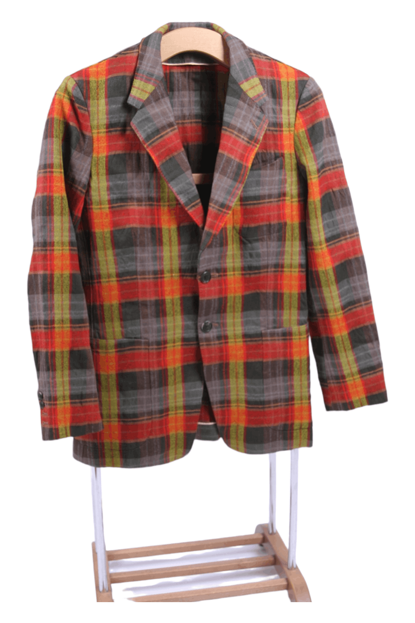 Paul Smith Paul Smith Luxury Tweed Wool Tartan Blazer Jacket Coat Size US S / EU 44-46 / 1 - 1 Thumbnail