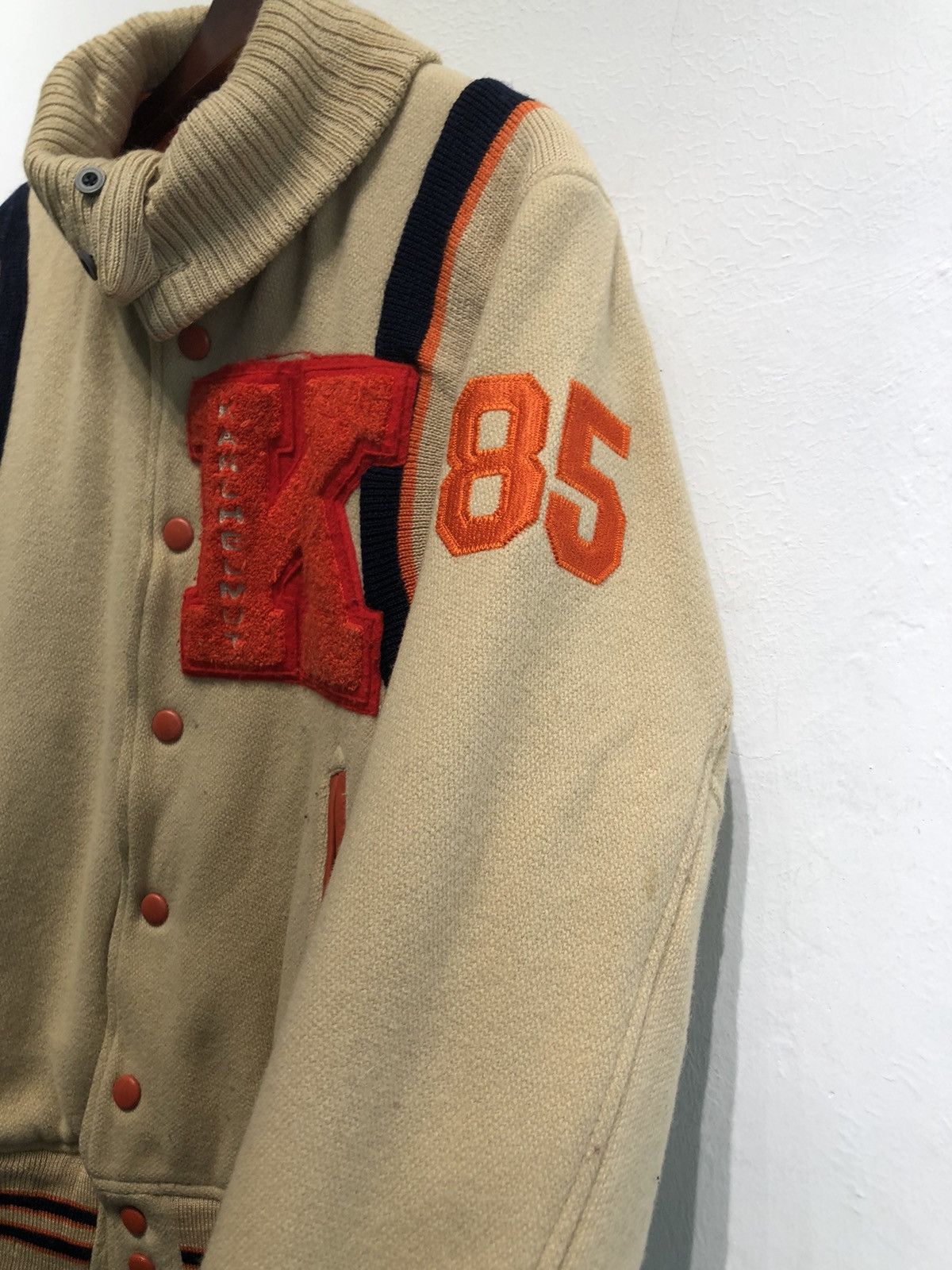 Karl Helmut × Vintage Kart Helmut Big Logo Varsity Jacket Size US M / EU 48-50 / 2 - 4 Thumbnail