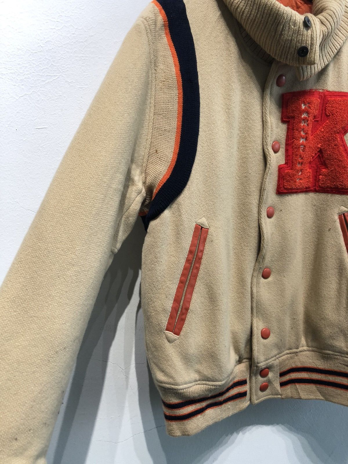 Karl Helmut × Vintage Kart Helmut Big Logo Varsity Jacket Size US M / EU 48-50 / 2 - 5 Thumbnail