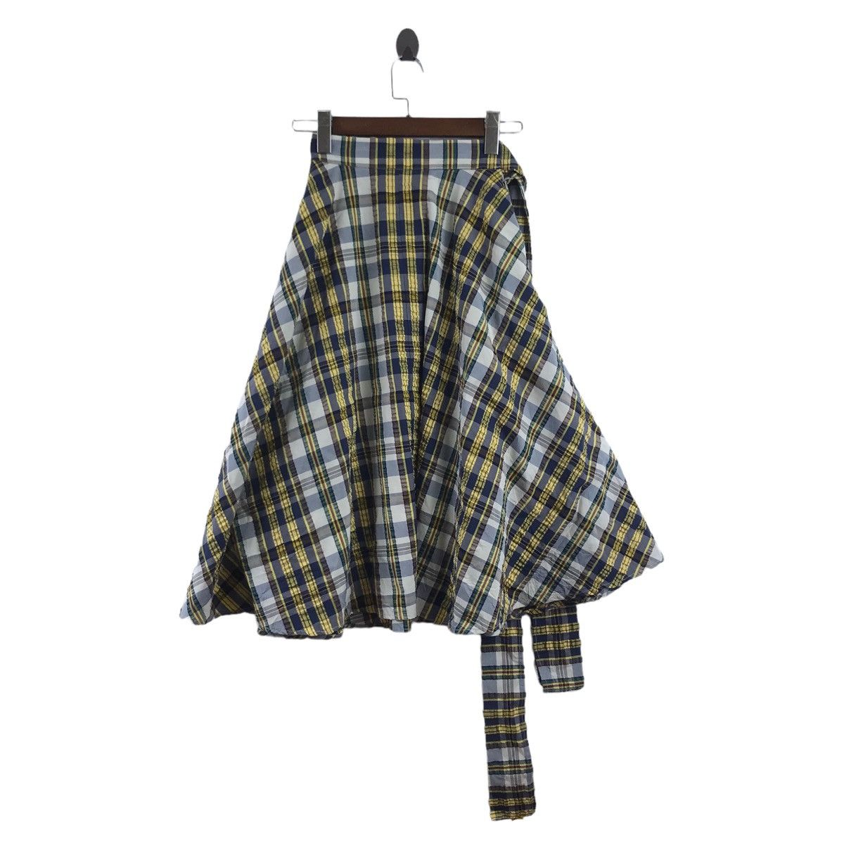 JW Anderson × Uniqlo JW ANDERSON x UNIQLO Check Long Yellow Skirt Size 23" - 6 Thumbnail