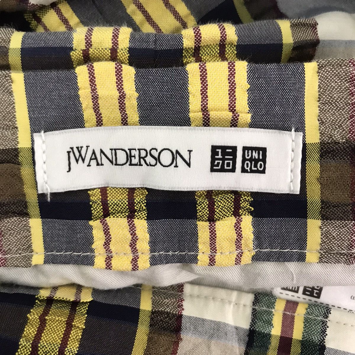 JW Anderson × Uniqlo JW ANDERSON x UNIQLO Check Long Yellow Skirt Size 23" - 3 Thumbnail